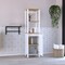 Tuhome St. Clair Linen Cabinet, Two Interior Shelves, Two Open Shelves, Single Door, Light Oak/White MDB7122 - alternate 8